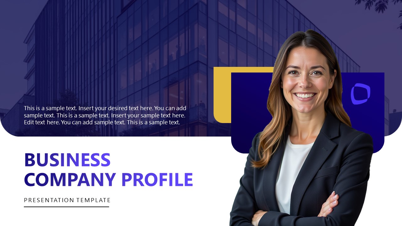 Editable Business Company Profile PPT Template