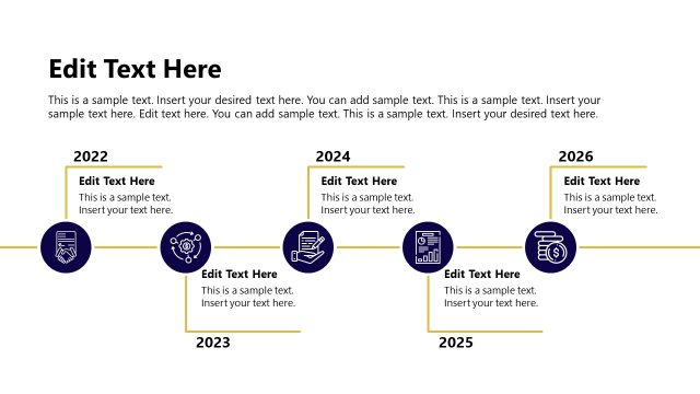 Five Infographics Diagram Slide – Business Company Profile Template