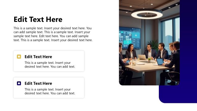 Placeholder Text Segments – Business Company Profile PPT Template
