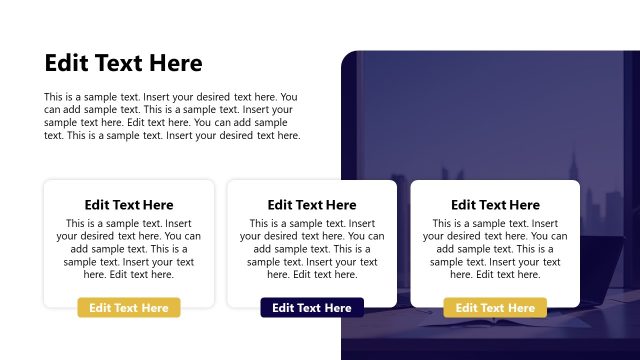 Editable Business Company Profile PPT Slide