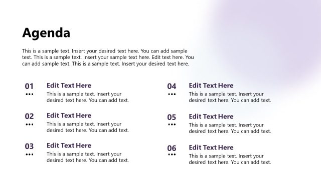 Agenda Slide – Vendor Meet PPT Template