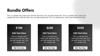Product Catalog Presentation Template Slide for Bundles 