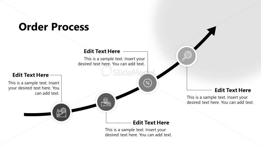 Product Catalog Template Order Process Slide