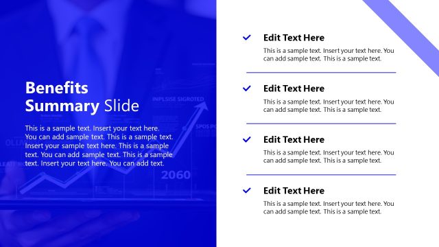 Benefits Summary Slide – Corporate Sponsorship Template