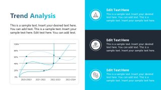 Line Chart Slide for Trends Presentation 