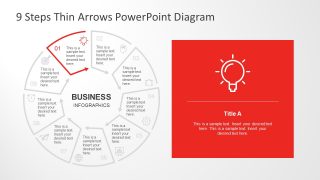 Lightbulb Infographic Icon Innovation Segment