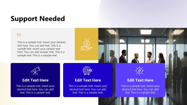 Support Needed – Self-appraisal PPT Slide Template