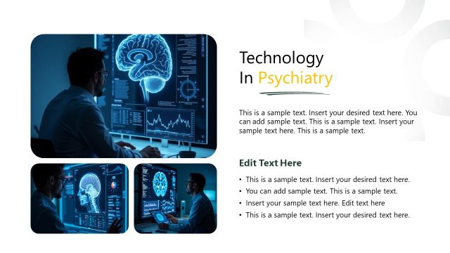 Editable Technology Discussion Slide for Psychiatric Template
