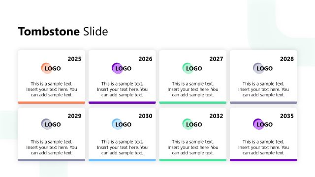 Tombstone Slide with Multiple Segments