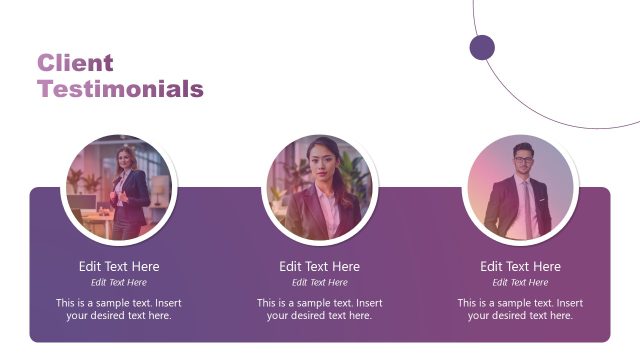 Client Testimonials Slide Template