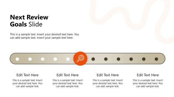 Creative Next Review Goals Slide Template