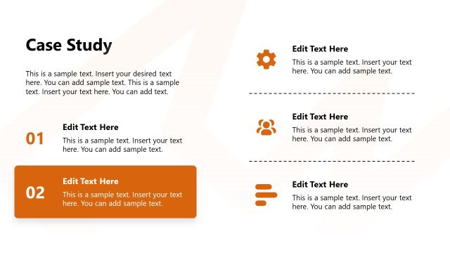 Editable Case Study Discussion Slide for Negotiation Template
