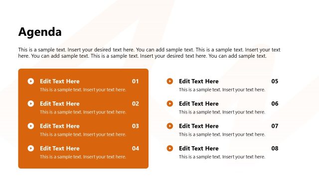 Negotiation Presentation Template – Agenda Slide
