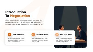 Intro for Negotiation Slide with Image & Text Boxes