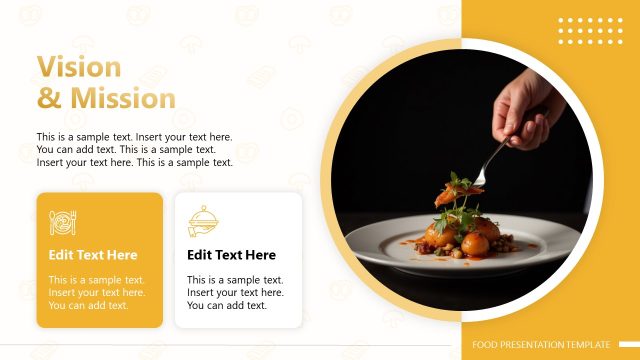 Vision & Mission Presentation – Food PPT Template