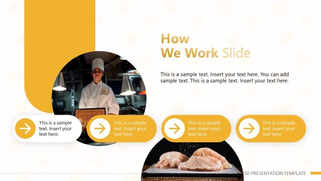 How We Work Process Diagram Slide