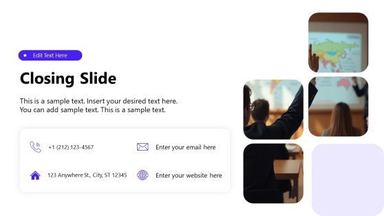 Closing Slide Template for Academic Lectures