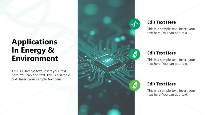Nanotechnology Template Slide PPT Layout