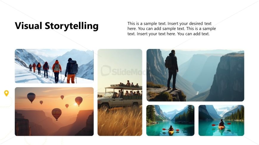 Creative Slide Template for Adventures Presentation