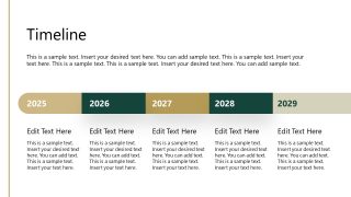 Data Consultancy Services Slide with Segmented Timeline 