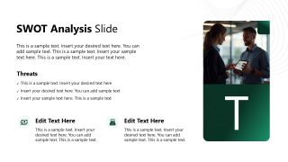 Threats Presentation Slide - Management Consulting Template 