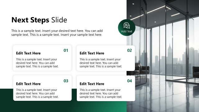 Next Steps Slide for PowerPoint – Management Consulting Template
