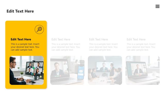 Self Introduction Slide with Focus Effect