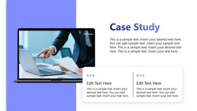 Light Blue Corporate Slide for Case Study