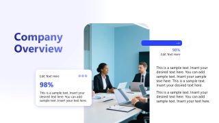 Customizable Light Blue Corporate PPT Template