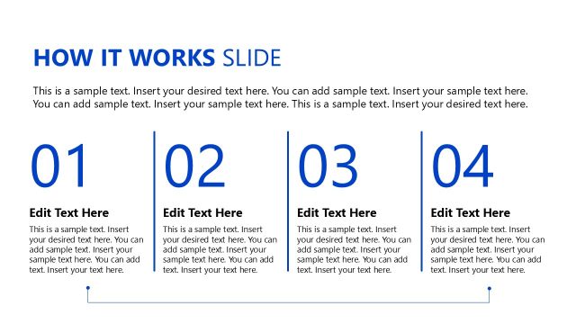 How It Works Slide – Corporate Pro Slide with Numbers
