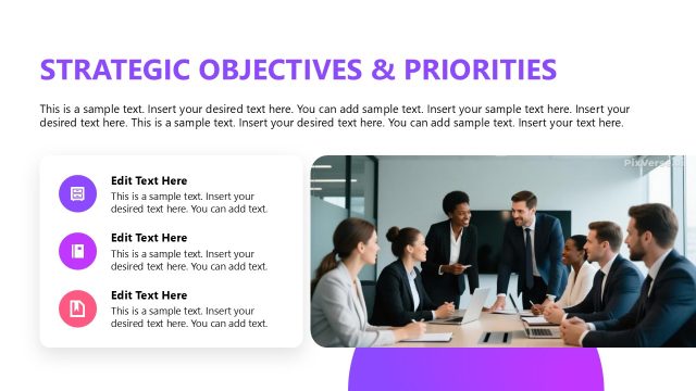 Strategic Objectives Discussion Slide – Professional Annual Report Template