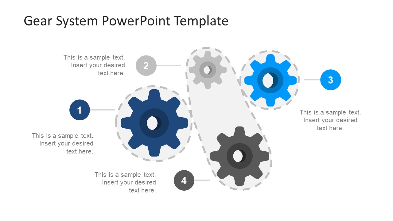 Gear System PowerPoint Template - SlideModel