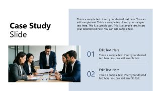 Minimal Style Business Template Design for Case Study 