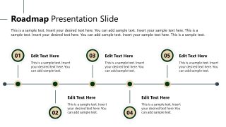 Corporate Vision Template with Horizontal Diagram 