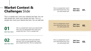 Corporate Vision Template Slide for Market Contexts 