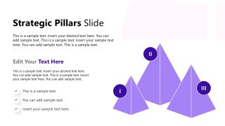 Business Strategy Overview Template Slide for Strategic Pillars  