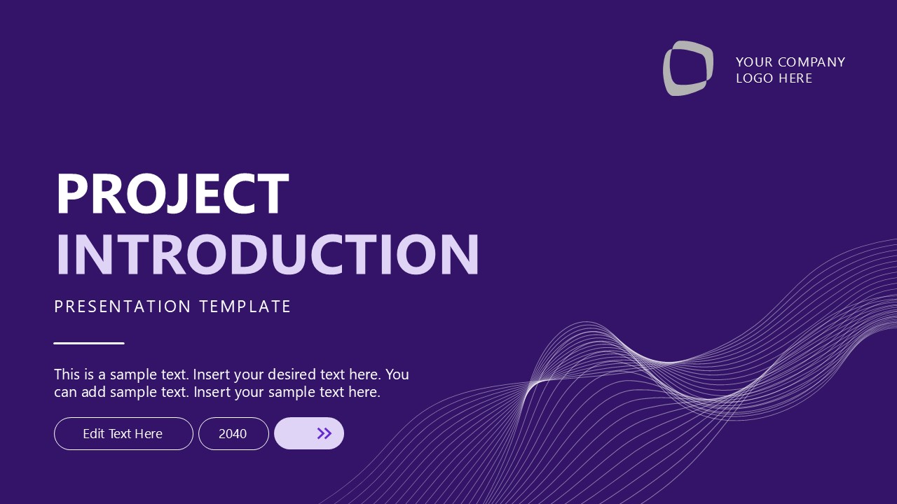 Editable Project Introduction PPT Template