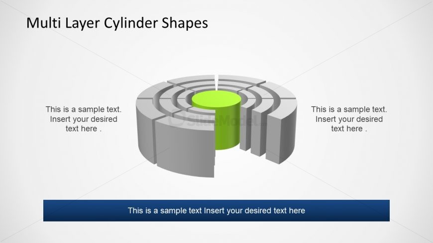 Multi Layer Cylinder Shape Template Slidemodel