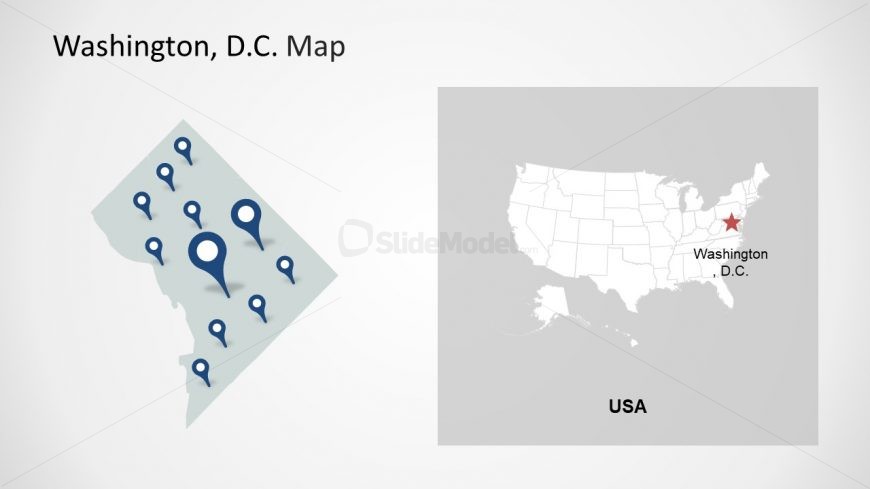 Clipart Template of Location Markers