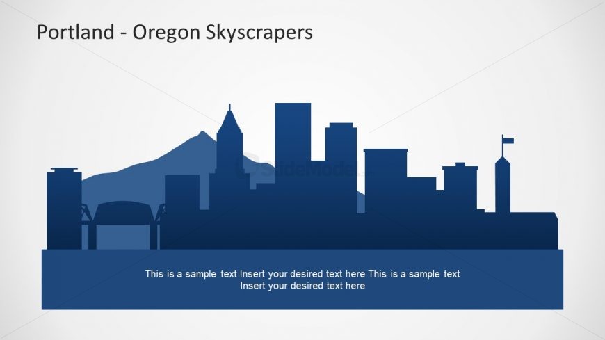 Cityscape PPT Template Portland Bridge Town