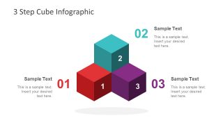 3 Steps Slide Pyramid Diagram