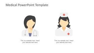 PowerPoint Shapes of Doctor and Nurse