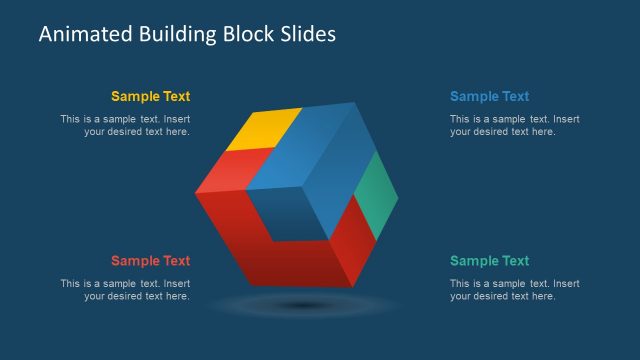 3D Cube Template Block Animation