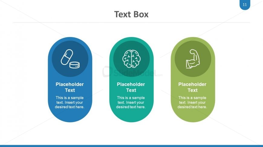 Healthcare Metaphor Icons 3 Segments 