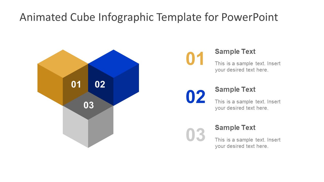 3 Cube Segments Diagram Slide