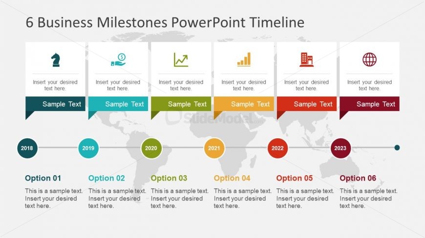 6 Milestones Slide Template