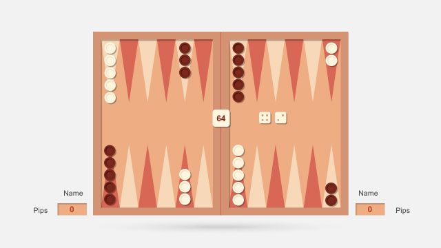 Backgammon Dice PowerPoint Slides