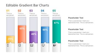 Diagram of Bar Chart Gradient Blocks