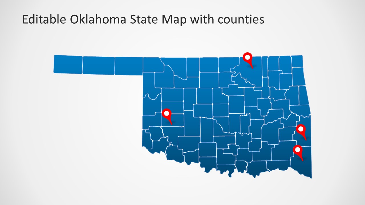 Editable Counties Map Slide