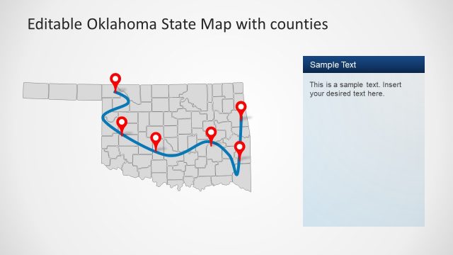 Roadmap PowerPoint Template Oklahoma